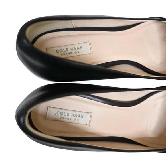 Cole Haan Womens 9B Grand.OS Black Leather Pump - Picture 7 of 9